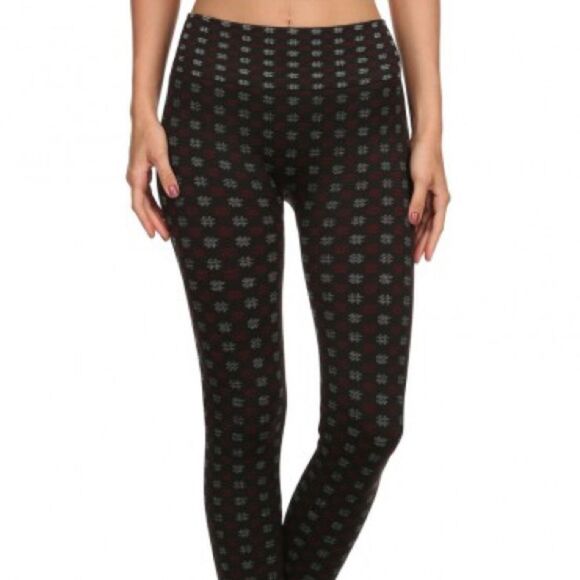 Cute Hashtag Leggings | SMALL - Picture 1 of 9